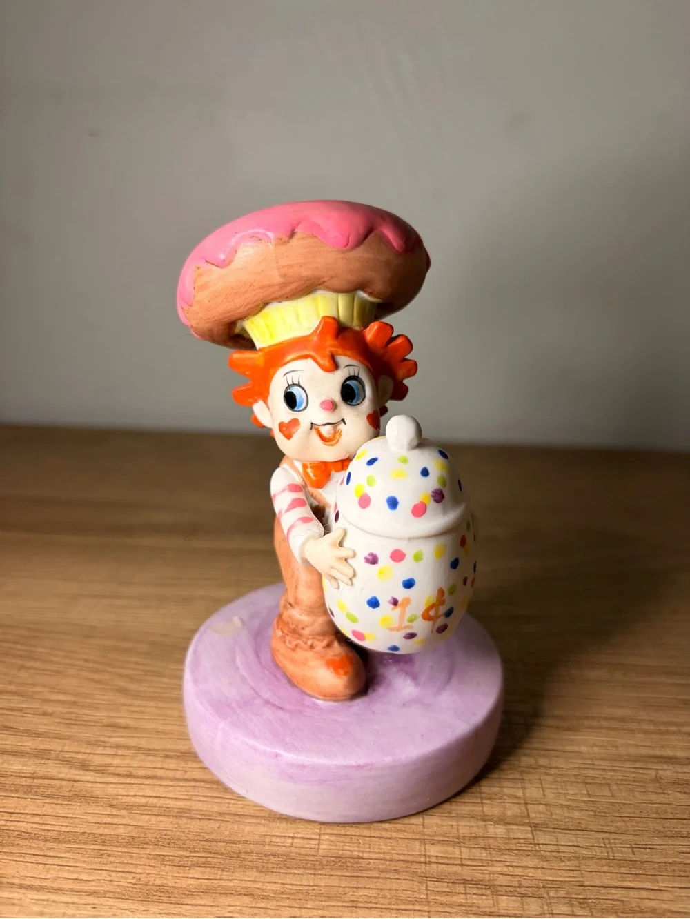 Vintage Mrs. Spice Ceramic Donut Cookie Jar Figurine 1988 United China Japan